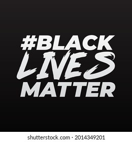 Black Lives sind moderne kreative minimalistische Banner, Zeichen, Design-Konzept, Social Media-Post mit weißem Text auf schwarzem Hintergrund 
