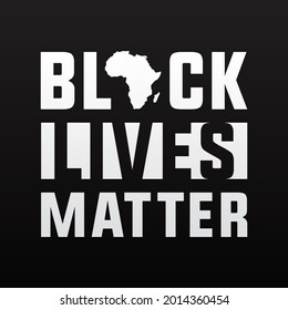 Black Lives matter modern creative minimalist banner, sign, design concept, social media post with white text on a black abstract background 
