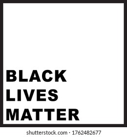 Black lives matter. Poster, banner, design concept.