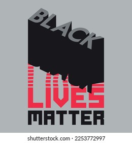 Black lives matter poster illustration design