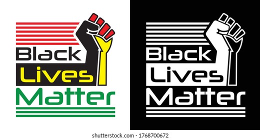 Ilustración de vectores imprimibles Black Lives Matter