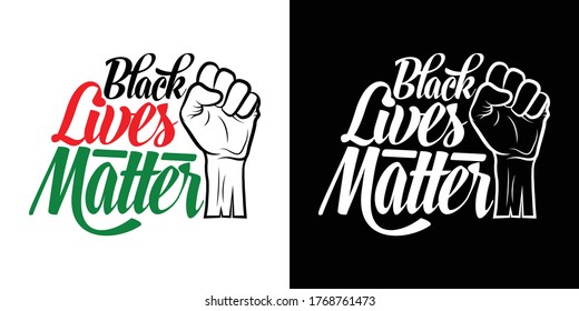 Black Lives Matter Printable Vector Illustration