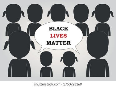 Black Lives Matter protest against racism held by protesters
