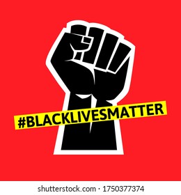 Black Lives Matter protest banner