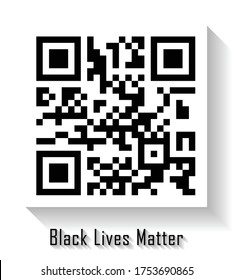 Black Lives Matter - QR Code design symbolised the fight against racism 