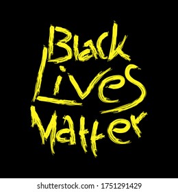 Black Lives Matter. Quote for anti racism