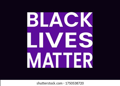 Black lives matter quote, phrase or slogan. People social movement quote. Social media hashtag - fight, protest for people rights. No racism, black lives matter quote. Vector illustration.
