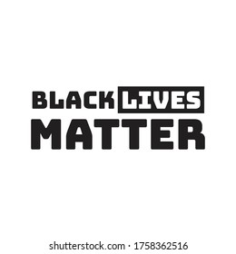 Black lives matter quote vector style illustration design on white background eps.10