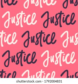 Black lives matter seamless pattern with hand drawn calligraphic font elements