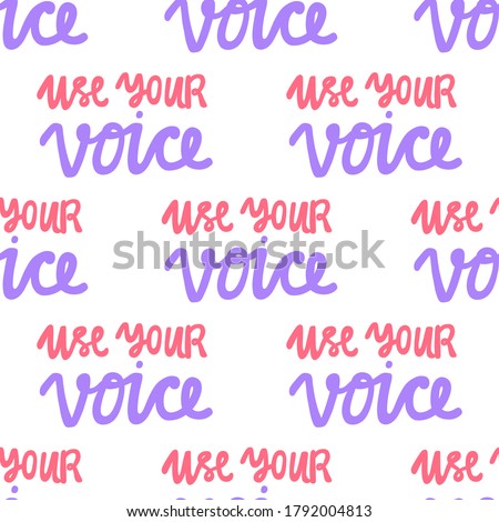 Black lives matter seamless pattern with hand drawn calligraphic font elements
