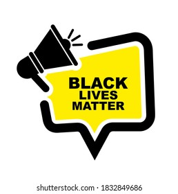 black lives matter sign on white background