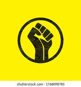 Black Lives Matter sign symbol vector hand 