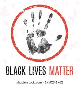 Black lives matter Social problems of humanity.