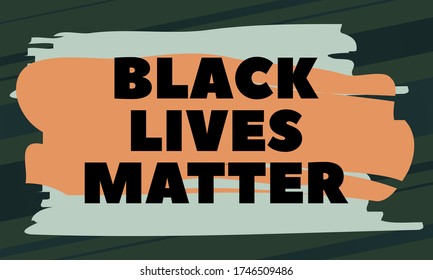 Black Lives Matter. Stop racism. Anti discrimination, help fighting racism. Vector illustration EPS 10.