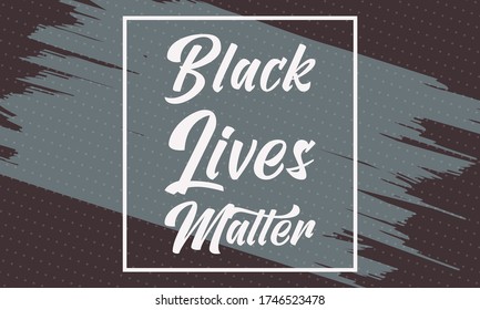 Black Lives Matter. Stop racism. Anti discrimination, help fighting racism. Vector illustration EPS 10.