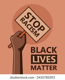 Black lives matter, stop racism