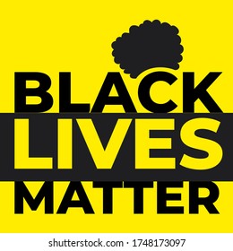 Black lives matter. Symbol of the fight against racism