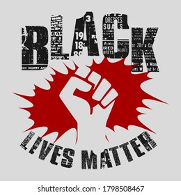 BLACK LIVES MATTER T SHIRT VECTOR
