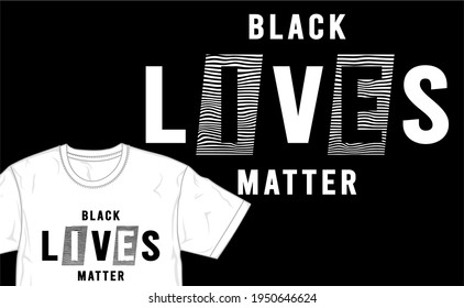black lives matter t shirt design graphic vector illustration