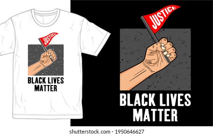 black lives matter t shirt design graphic vector illustration