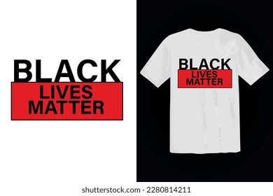 Black lives matter t shirt design template vector mockup illustration