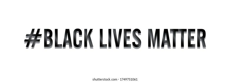 Black lives matter text. Vector illustration