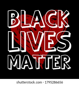 Black Lives Matter text vector vintage. stop racism. I can't breathe. stop shooting. don't shoot. black lives matter. lives matter. police violence. stop violence. poster. stop violence. protest