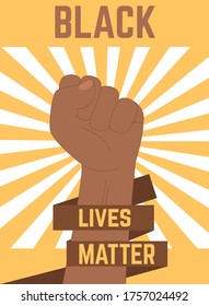 Black Lives Matter Typography banner. Do not shoot calligraphic text vector illustration. Justice protest people racism demonstration. BLM american humanity political fight.