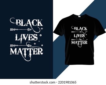 Black lives matter typography t shirt design 