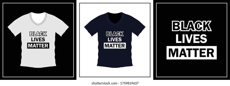 Black lives matter typography t-shirt design. print ready, vector illustration. Global swatches