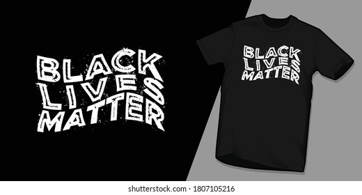 Black lives matter typography t-shirt design