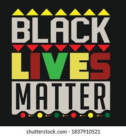 Black lives  Matter Typography vector