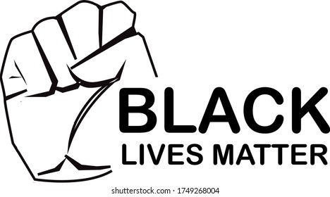 Black lives matter vector concept illustration