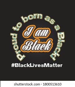 Black lives matter vector design for t shirt, social awareness, flyer, cover etc. design. This is a beautiful design in the favor of the black people. 