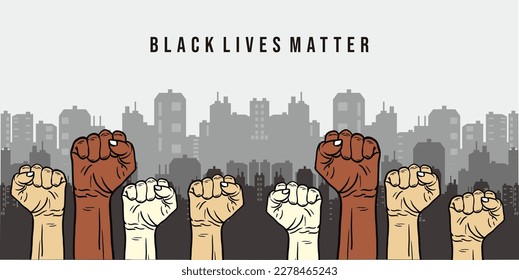 Black lives matter vector design
