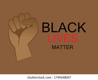 black lives matter . Vector graphics.