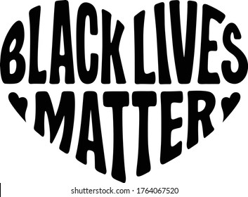 Black lives matter vector illustration, sign, printable. Protest symbol, human rights, black people. 