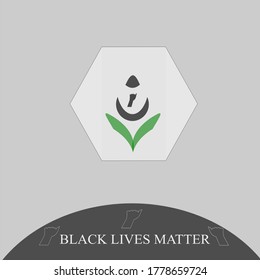 Black lives matter vector illustration symbol, enough is enough, Human Rights of Black People in U.S. America. Vector Illustration