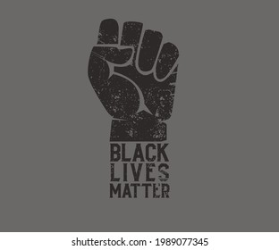 Black Lives Matter Vector Illustration Graphic