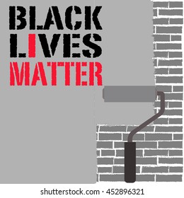 black lives matter. vector illustration.