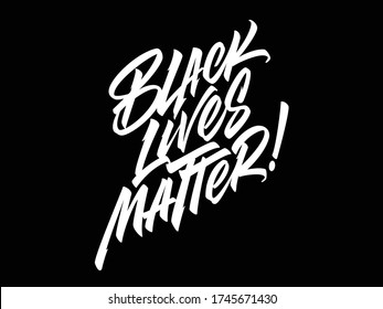 Black Lives Matter! vector lettering design element
