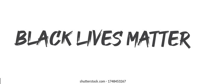 Las vidas negras importan. Texto con letras vectoriales. Cartel de protesta sobre los derechos humanos de los negros en Estados Unidos.