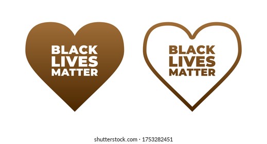 Black Lives Matter vector lettering design element