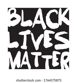 Black Lives Matter. vector lettering design element