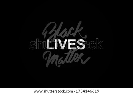 Black Lives Matter! vector lettering design element