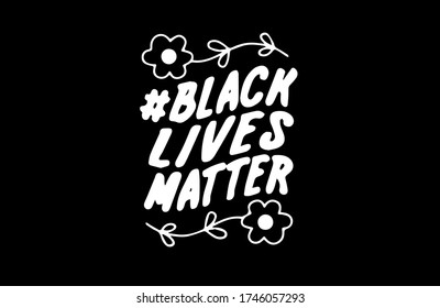 Black lives matter vector poster