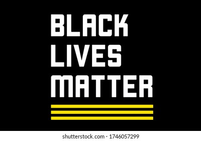 Black lives matter vector poster