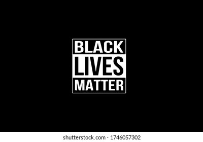 Black lives matter vector poster