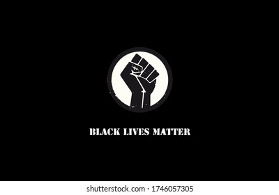 Black lives matter vector poster