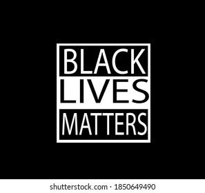 Black lives matter vector poster, illustration against racism 